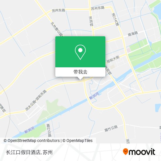 长江口假日酒店地图