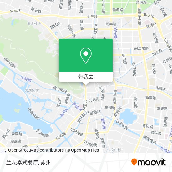 兰花泰式餐厅地图