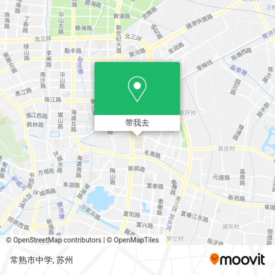 常熟市中学地图