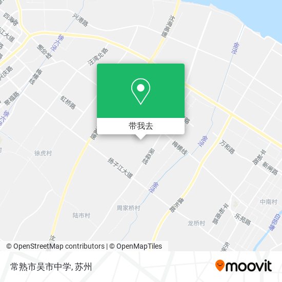 常熟市吴市中学地图