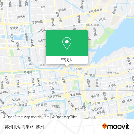 苏州北站高架路地图