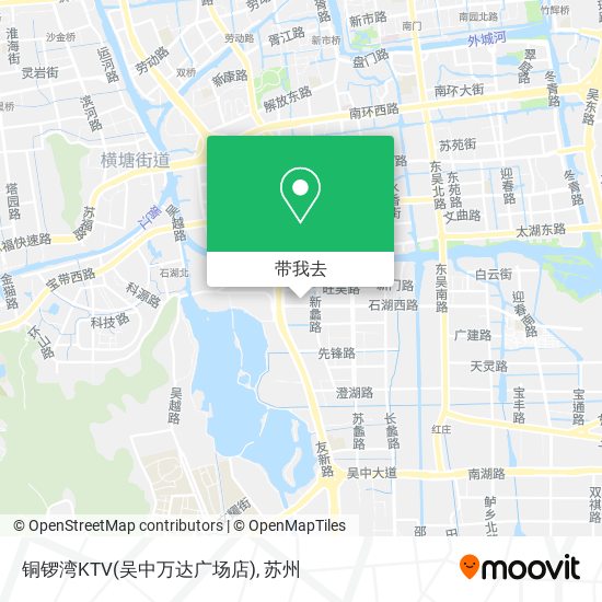 铜锣湾KTV(吴中万达广场店)地图