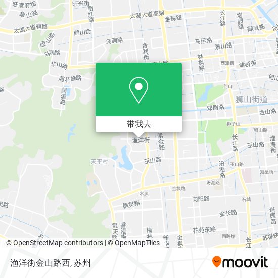 渔洋街金山路西地图