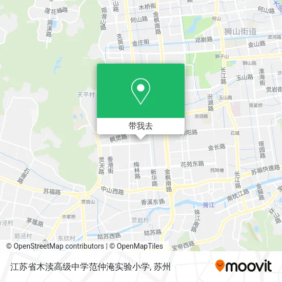 江苏省木渎高级中学范仲淹实验小学地图