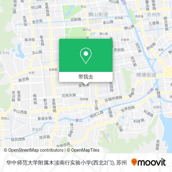 华中师范大学附属木渎南行实验小学(西北2门)地图
