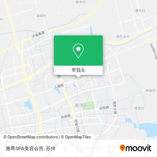 雅尊SPA美容会所地图