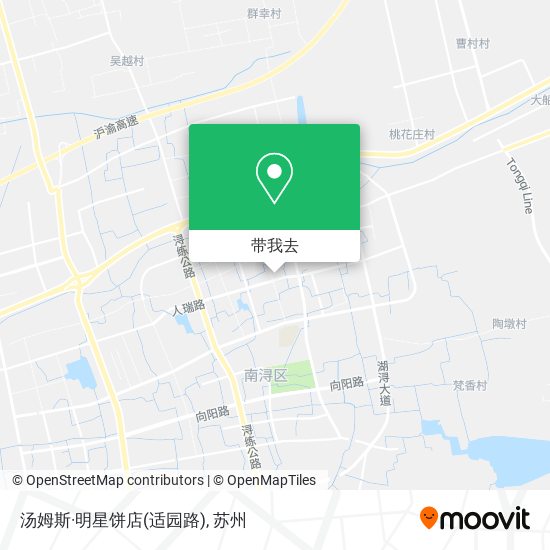 汤姆斯·明星饼店(适园路)地图