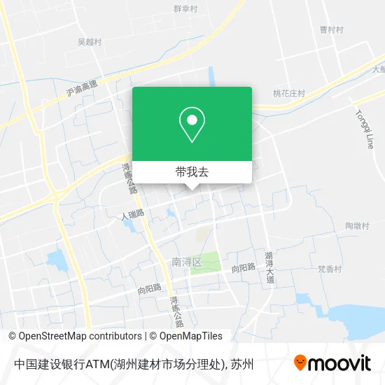 中国建设银行ATM(湖州建材市场分理处)地图