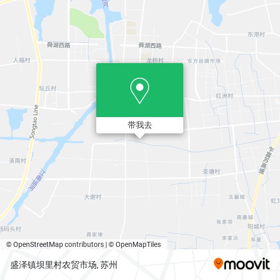 盛泽镇坝里村农贸市场地图