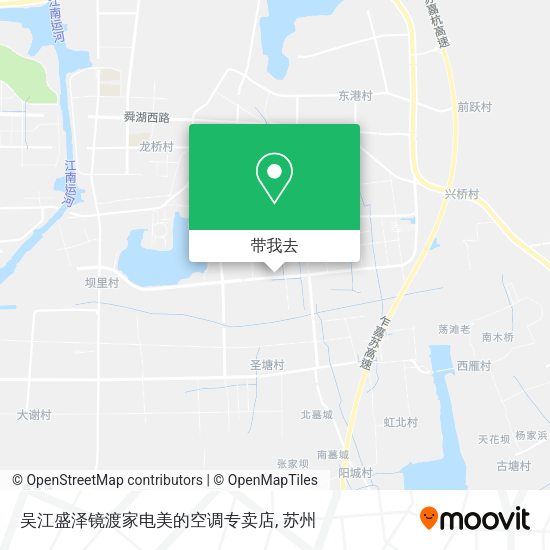 吴江盛泽镜渡家电美的空调专卖店地图