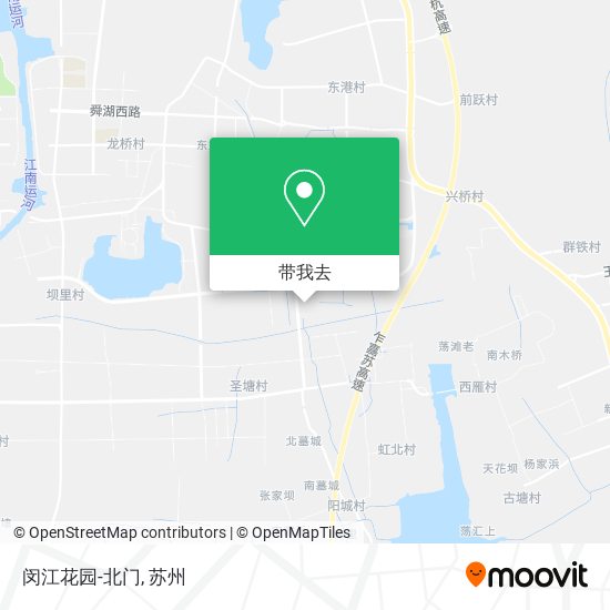 闵江花园-北门地图