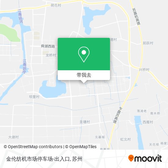 金伦纺机市场停车场-出入口地图