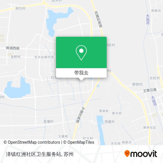 泽镇红洲社区卫生服务站地图