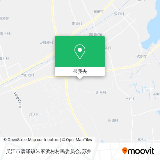 吴江市震泽镇朱家浜村村民委员会地图