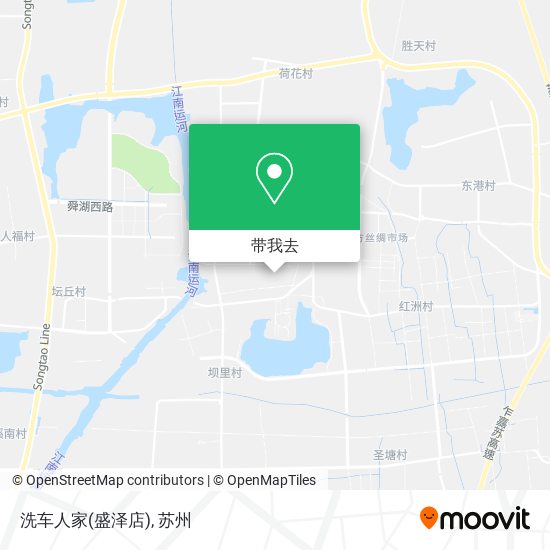 洗车人家(盛泽店)地图