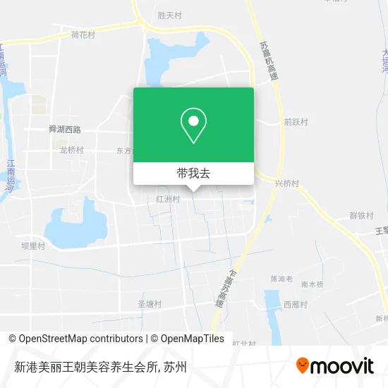 新港美丽王朝美容养生会所地图