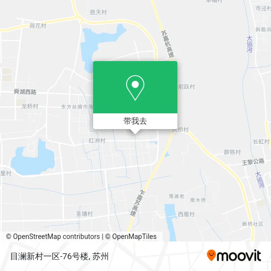 目澜新村一区-76号楼地图