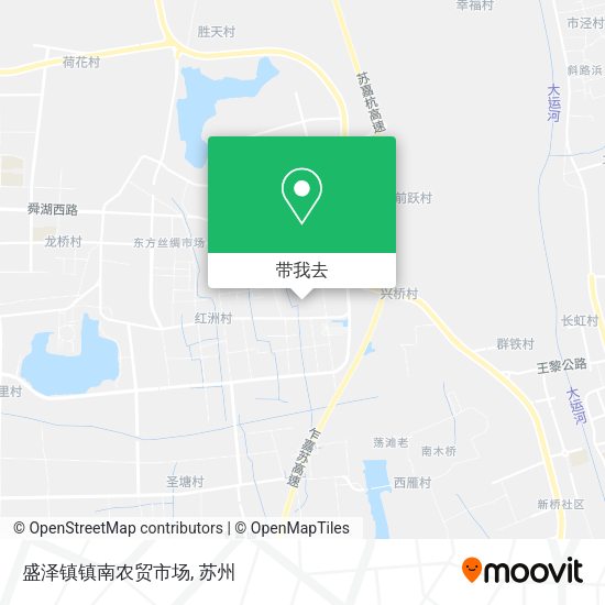 盛泽镇镇南农贸市场地图