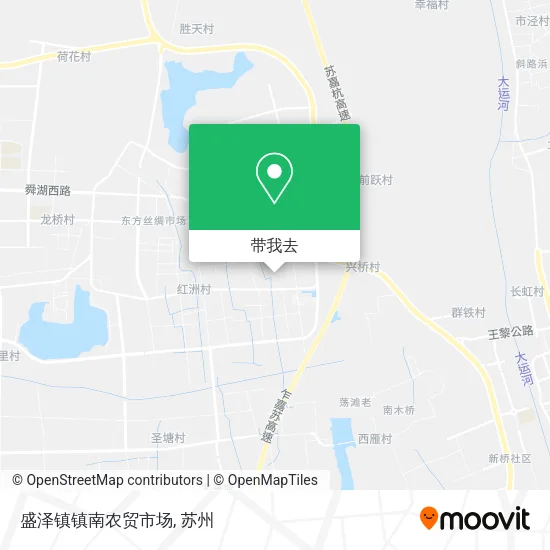 盛泽镇镇南农贸市场地图