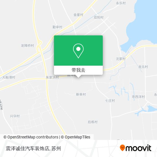 震泽诚佳汽车装饰店地图