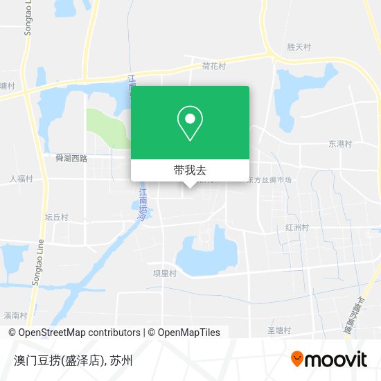 澳门豆捞(盛泽店)地图