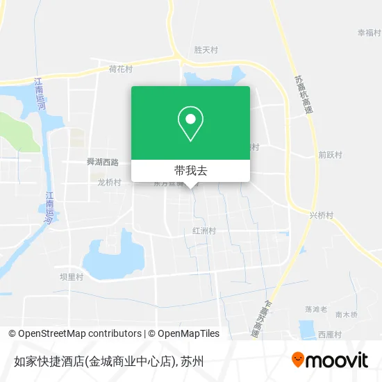 如家快捷酒店(金城商业中心店)地图