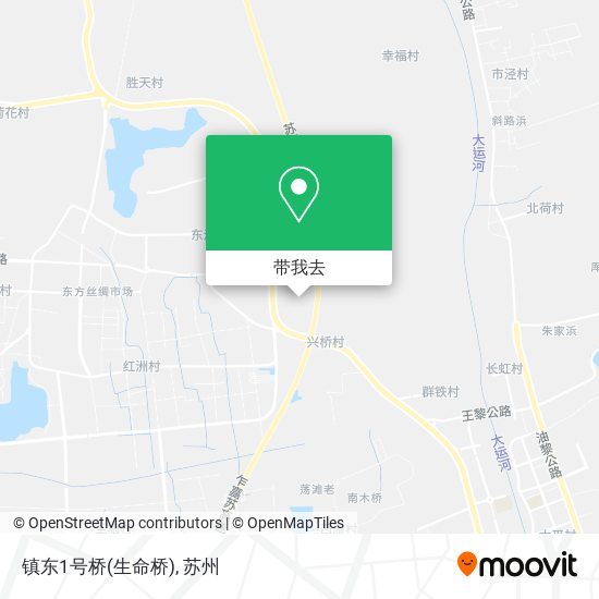 镇东1号桥(生命桥)地图