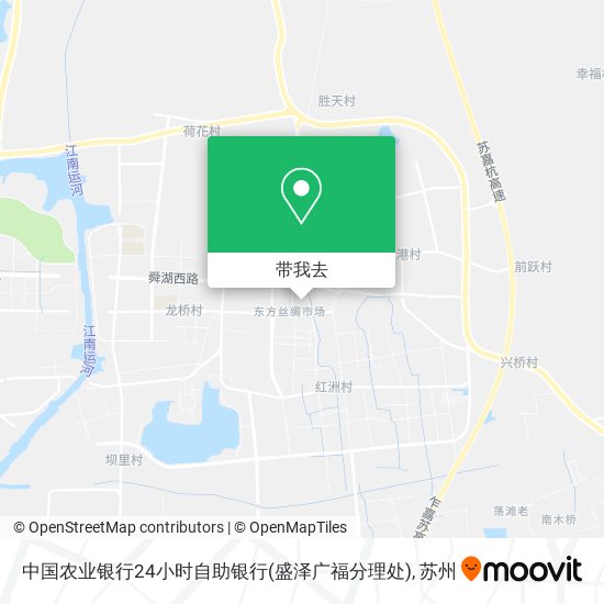 中国农业银行24小时自助银行(盛泽广福分理处)地图