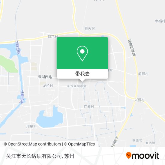 吴江市天长纺织有限公司地图