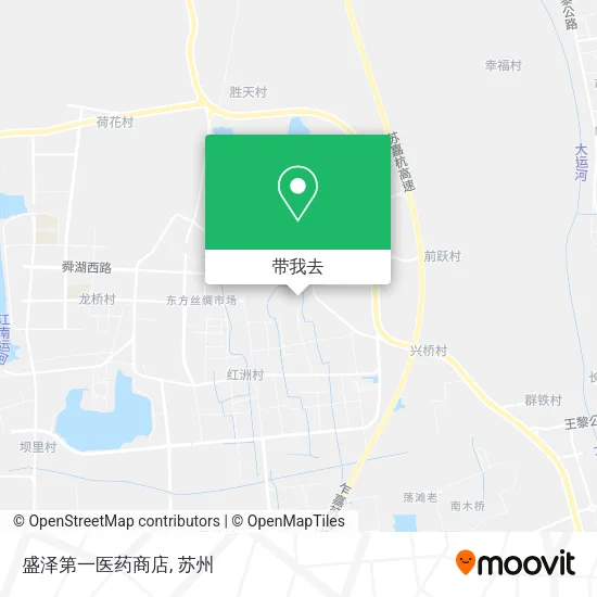 盛泽第一医药商店地图