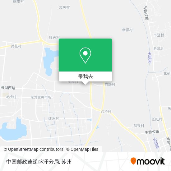 中国邮政速递盛泽分局地图