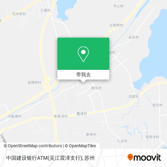 中国建设银行ATM(吴江震泽支行)地图