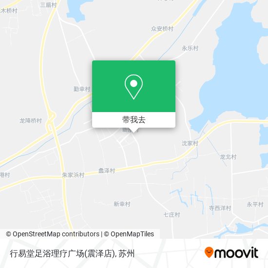 行易堂足浴理疗广场(震泽店)地图