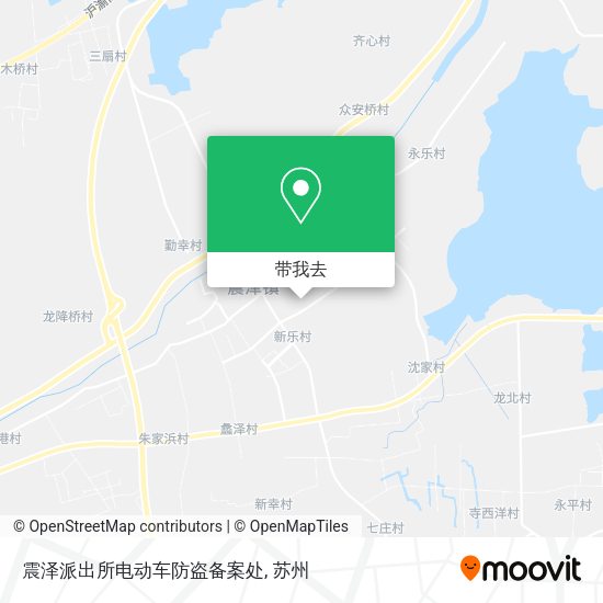 震泽派出所电动车防盗备案处地图