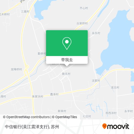 中信银行(吴江震泽支行)地图