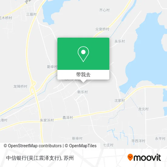 中信银行(吴江震泽支行)地图