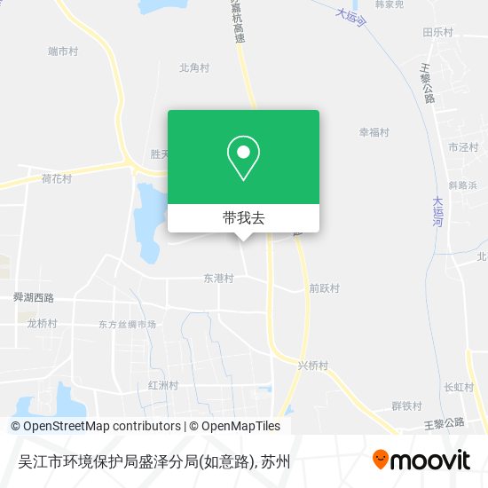 吴江市环境保护局盛泽分局(如意路)地图