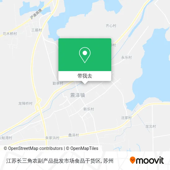 江苏长三角农副产品批发市场食品干货区地图