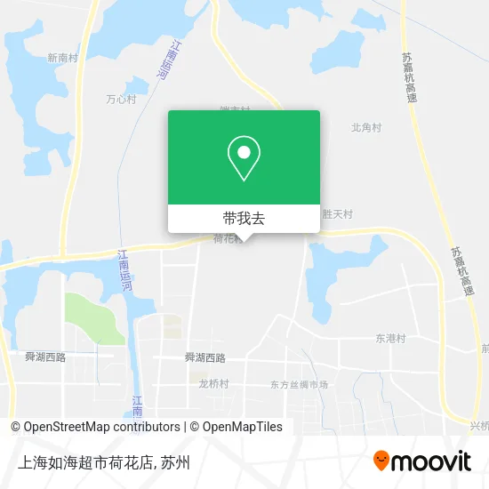 上海如海超市荷花店地图