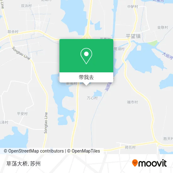 草荡大桥地图