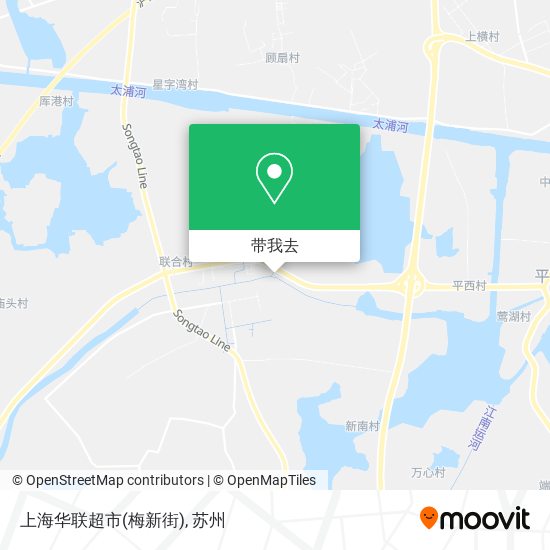 上海华联超市(梅新街)地图