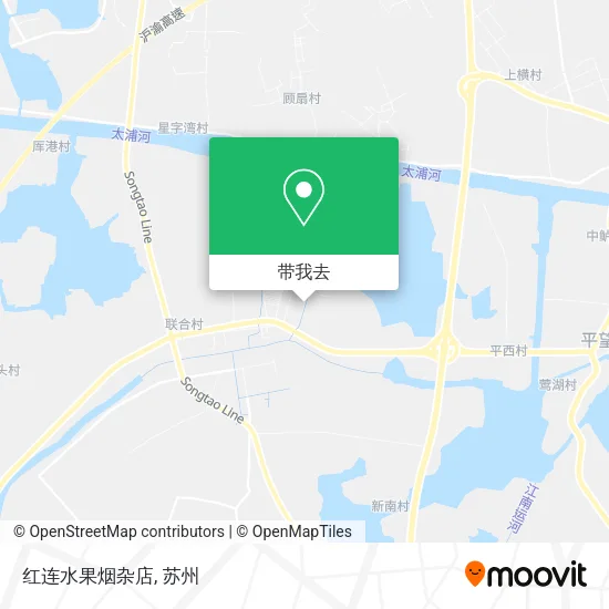 红连水果烟杂店地图