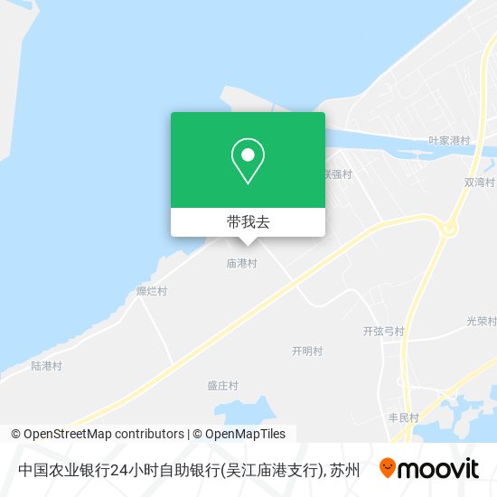 中国农业银行24小时自助银行(吴江庙港支行)地图
