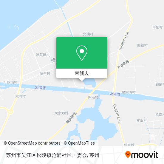 苏州市吴江区松陵镇沧浦社区居委会地图