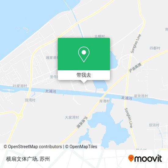 横扇文体广场地图