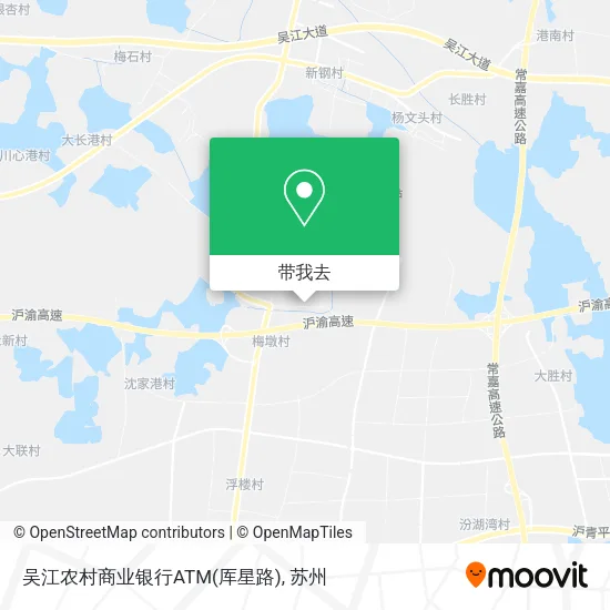 吴江农村商业银行ATM(厍星路)地图