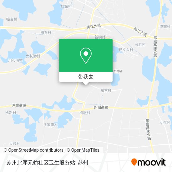 苏州北厍元鹤社区卫生服务站地图