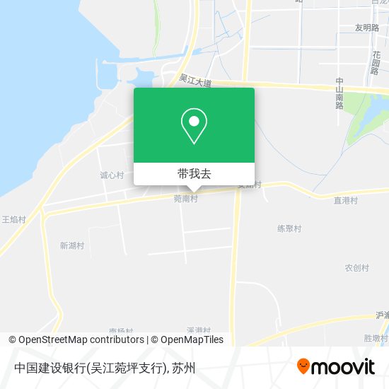 中国建设银行(吴江菀坪支行)地图