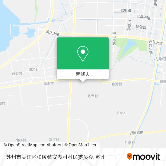 苏州市吴江区松陵镇安湖村村民委员会地图
