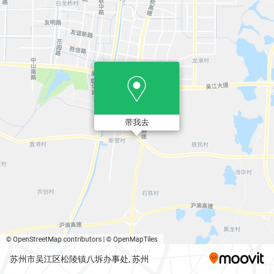 苏州市吴江区松陵镇八坼办事处地图